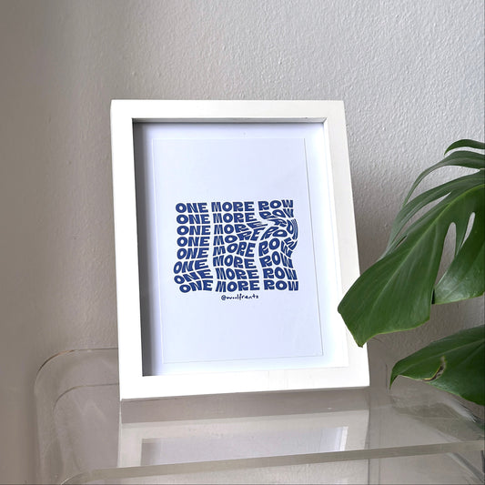 A5 Print | one more row