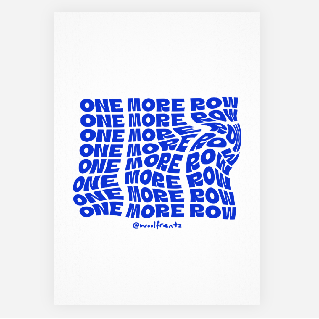 A5 Print | one more row