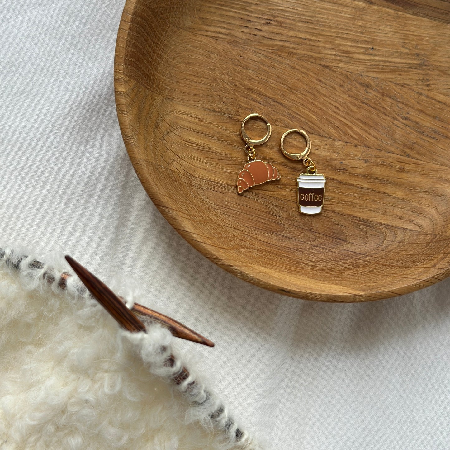 Maschenmarkierer | Coffee & Croissant Set