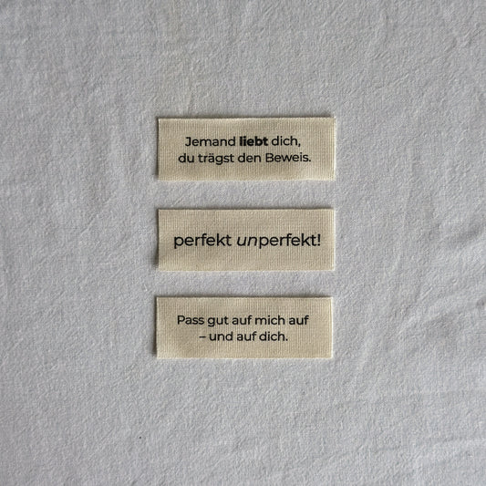 6er Set Labels | Liebe